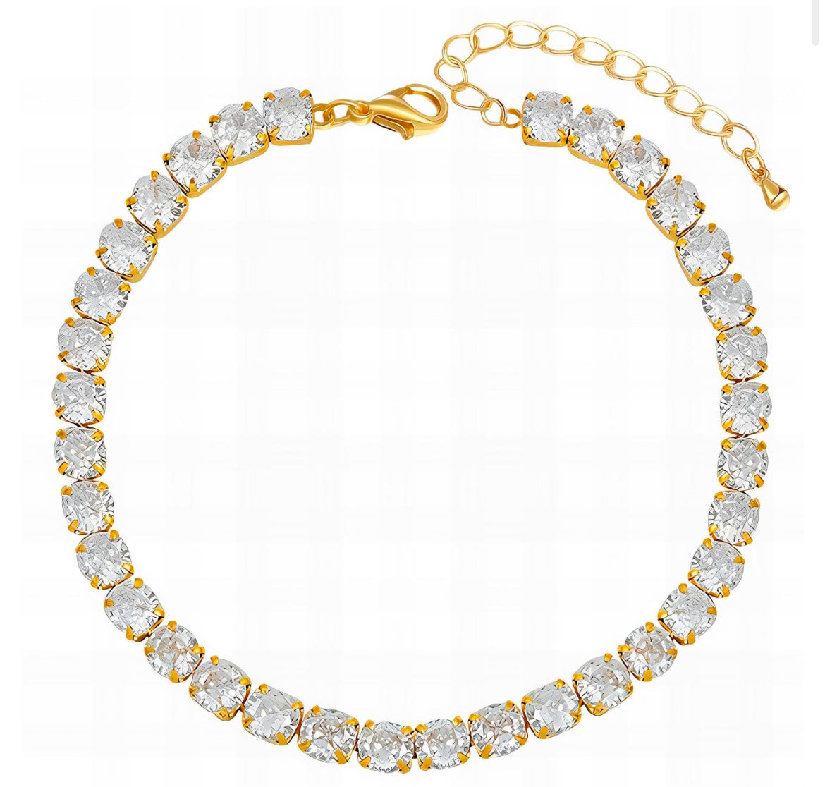 BRACCIALE "TENNIS" IN ACCIAIO INOSSIDABILE PLACCATO ORO 18K, INTENSITY