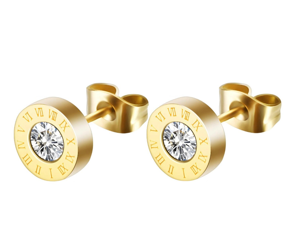 ORECCHINI "INSPIRED" IN ACCIAIO INOSSIDABILE PLACCATO ORO 18K, INTENSITY