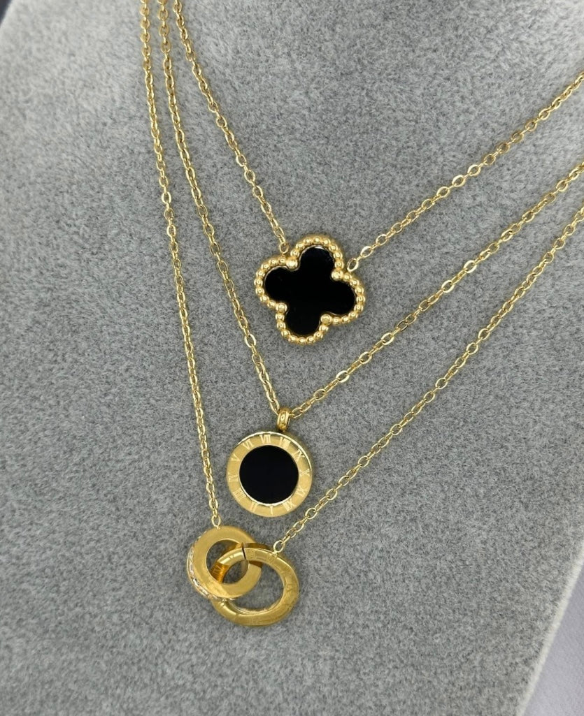 COLLANA IN ACCIAIO INOSSIDABILE PLACCATO ORO 18K