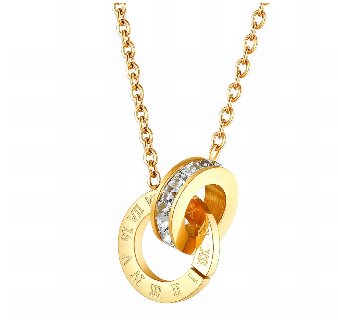 COLLANA IN ACCIAIO INOSSIDABILE PLACCATO ORO 18K